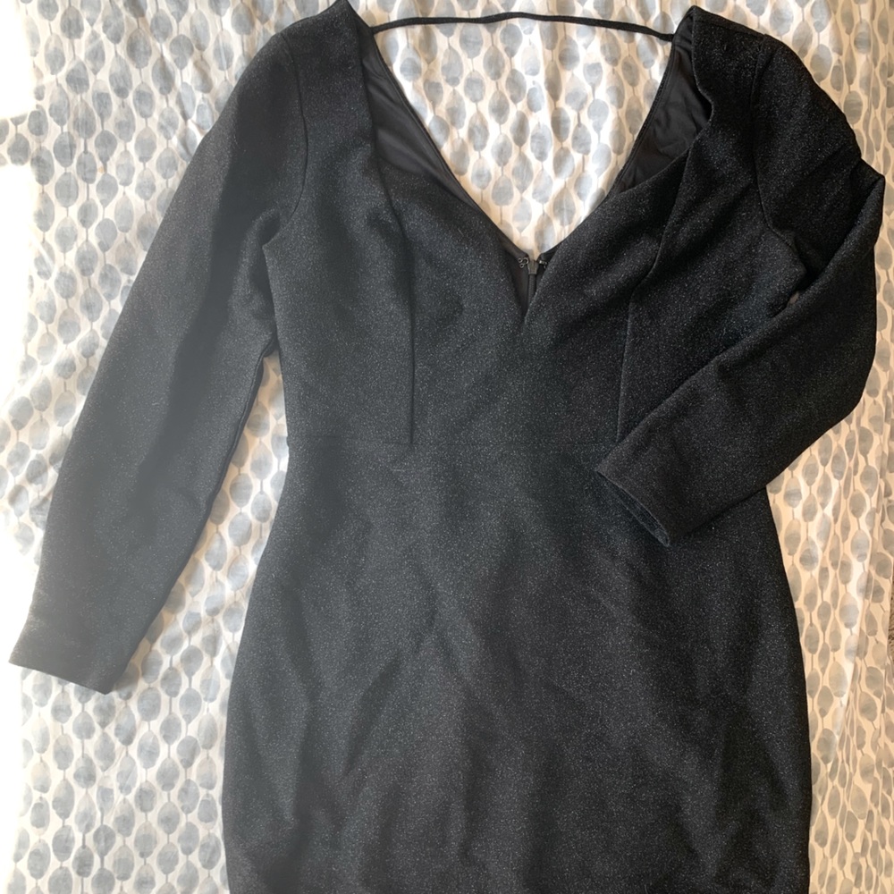 Express Deep Cut Mini Dress